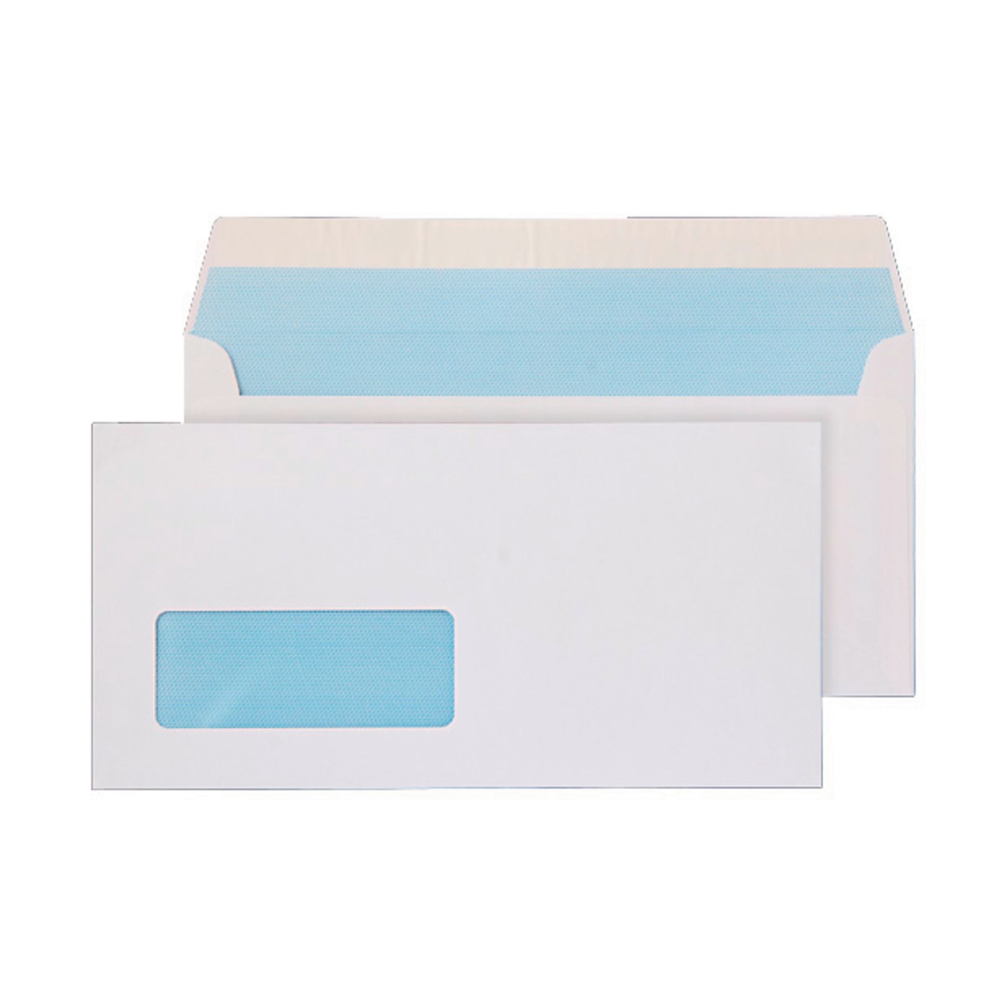 DL White Peel and Seal Wallet Envelopes - Box of 500